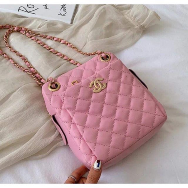 Chanel sling shop bag pink