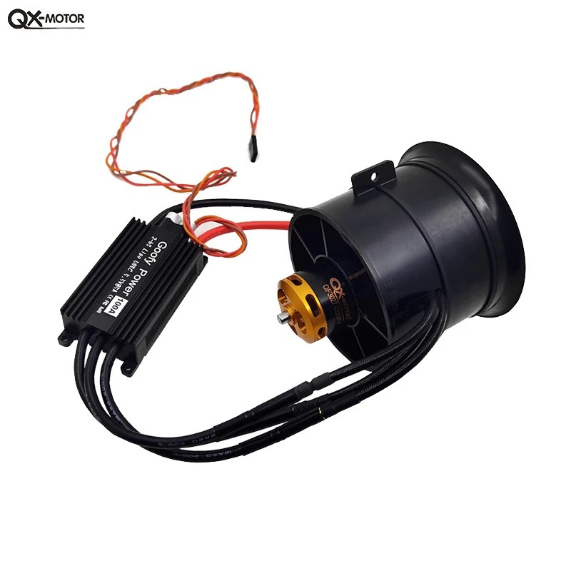 Double Duct Fan 70mm 12 Blades Ducted EDF CW CCW With QX-MOTOR EDF3027 ...