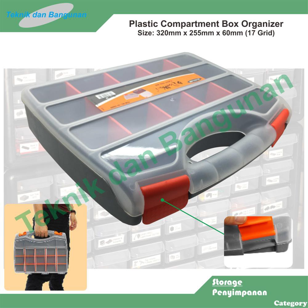 PVC Container Organizer 17 Grid (Size: 320x255x60mm) | Shopee Philippines