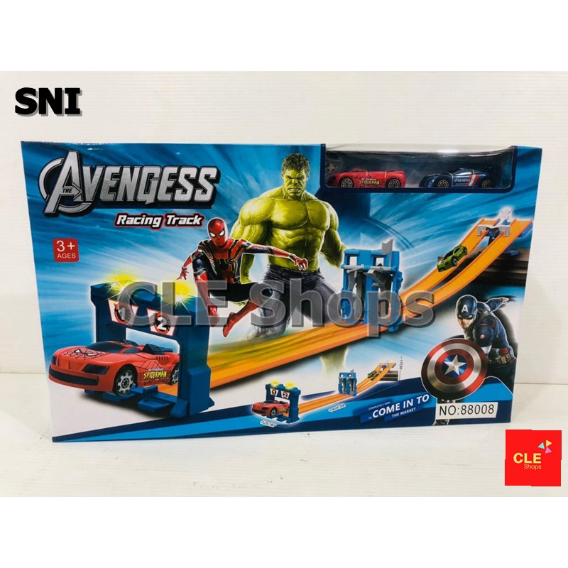 AVENGERS RACING TRACK CAR TOY TRACK CAR TRACK | Shopee Philippines