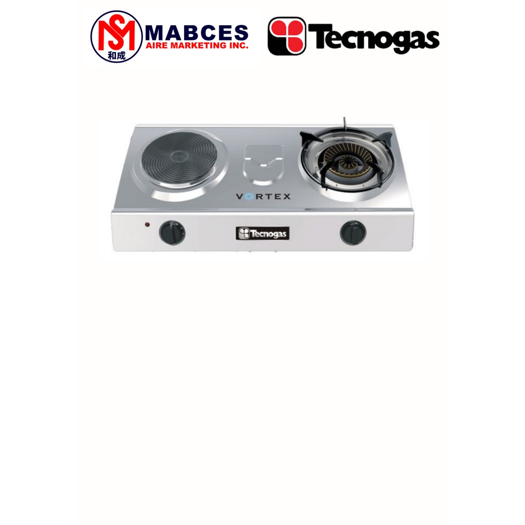 Tecnogas 1 Gas Burner 1 Electric Hot Plate Full Stainless Steel GS110BCSS Shopee Philippines