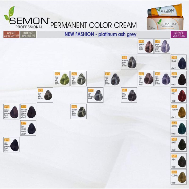 Semon Color Chart (64shades)Available Colors | Shopee Philippines