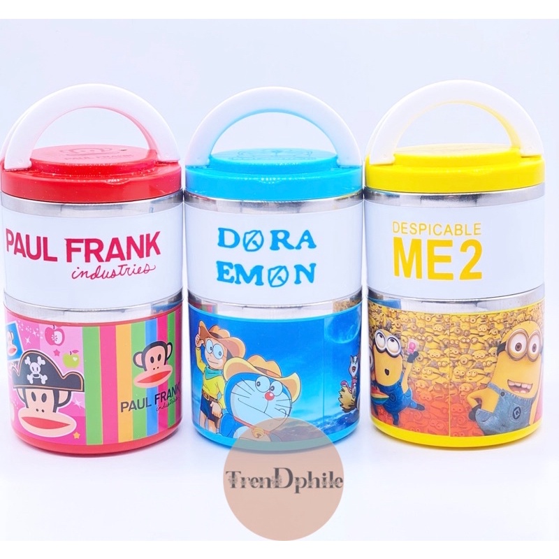 cartoon character lunch box stainless Steel Insulated Box 2 Layer ...