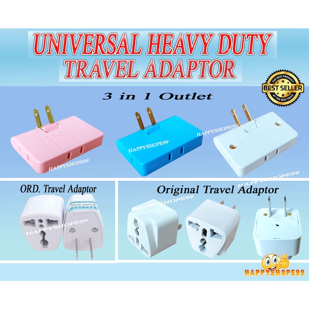 Universal Ac Travel Power Plug Conversion Adaptor Adapter Shopee Philippines 1775