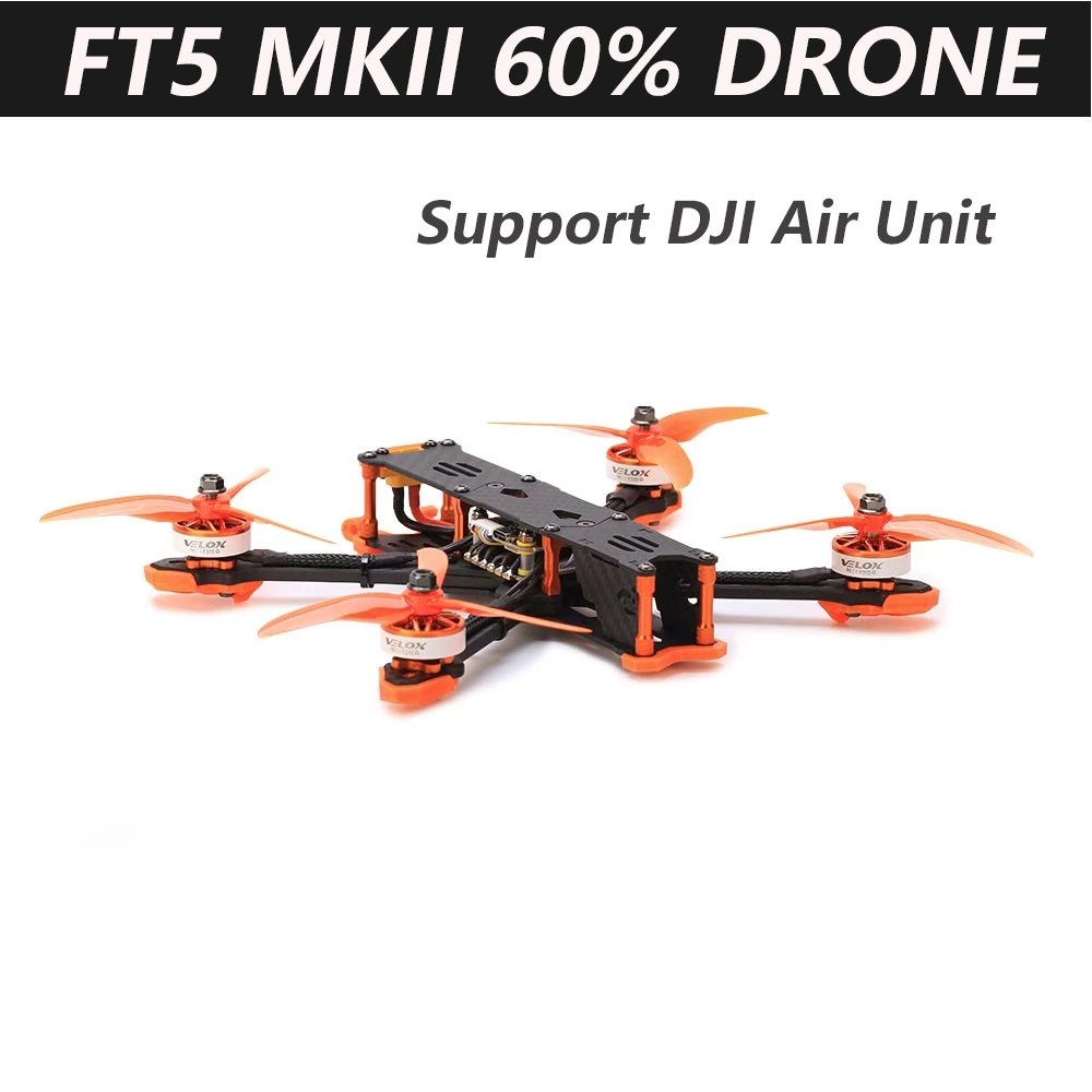 T-motor FPV FT5 MKII 60% Drone 4S/6S Frame Support DJI Air Unit For RC ...