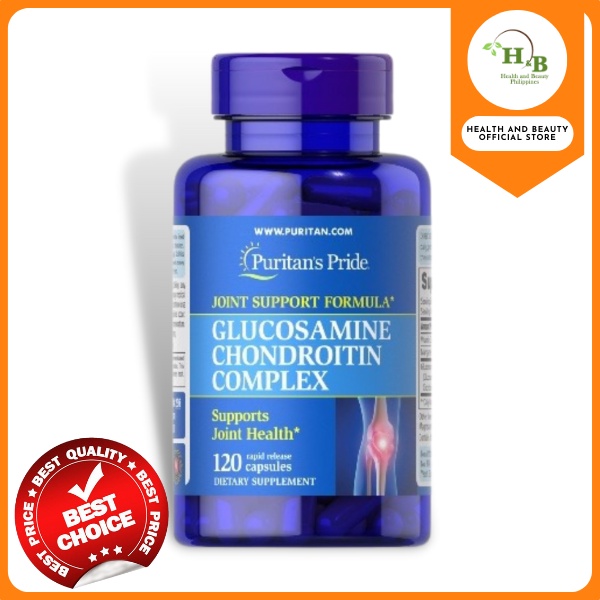 Puritans Pride Glucosamine Chondroitin Complex Joint health Arthritis 120 rapid capsules