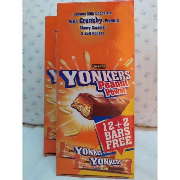 Yonkers Chocolate Peanut Power 12+2Bars Free Shopee Philippines