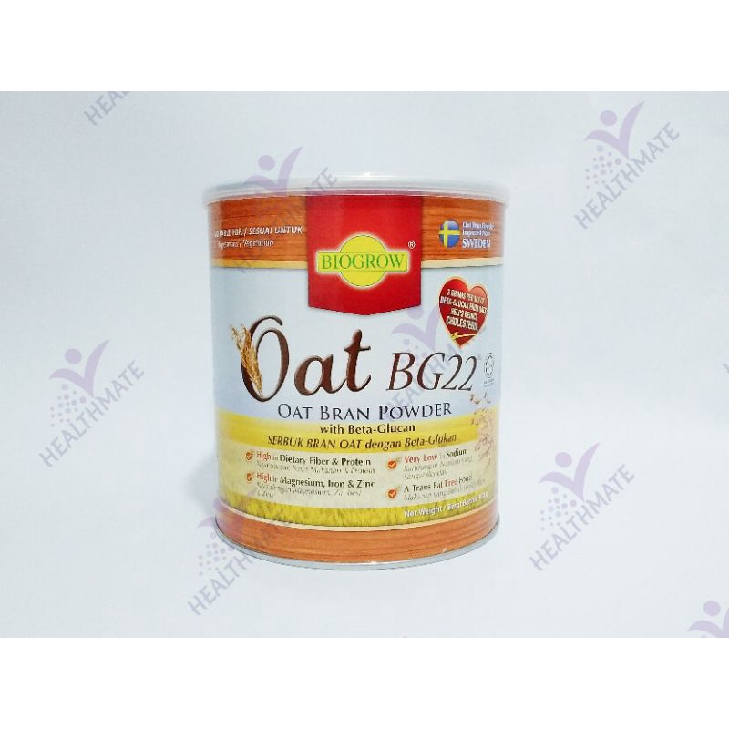 Biogrow Oat BG22 Oat Bran Powder with Beta Glucan (480 g) | Shopee ...