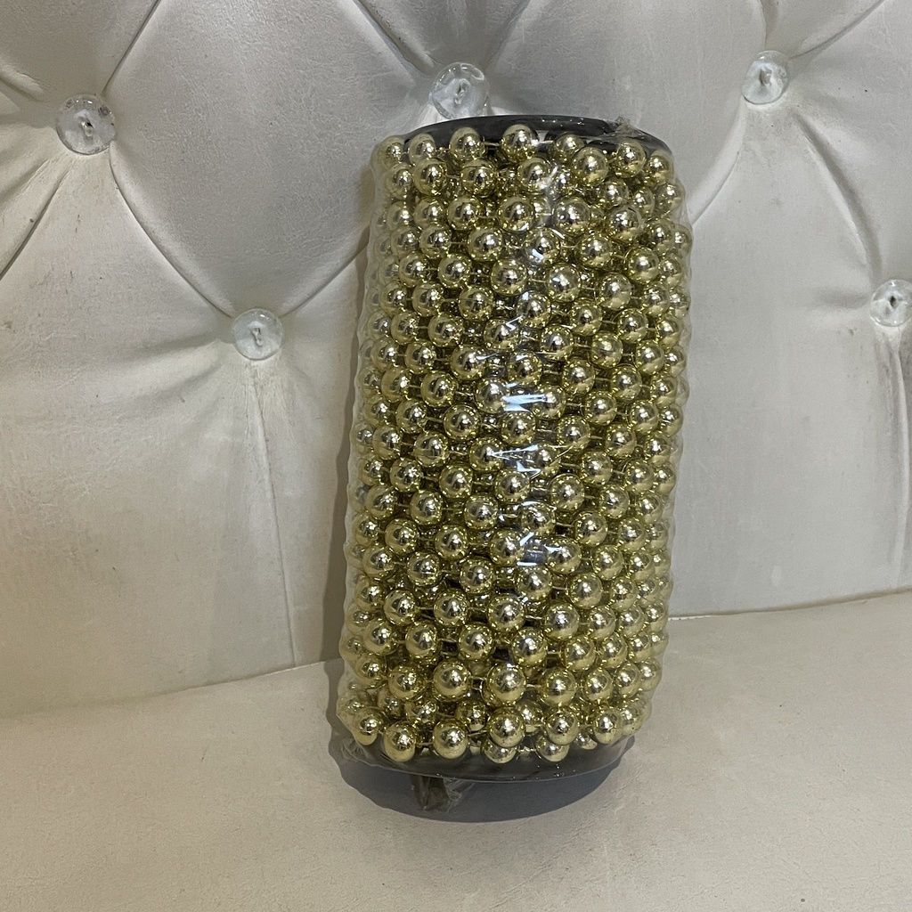 GOLD Christmas Tree Bead Chains / Tree ornament available per yard of ...