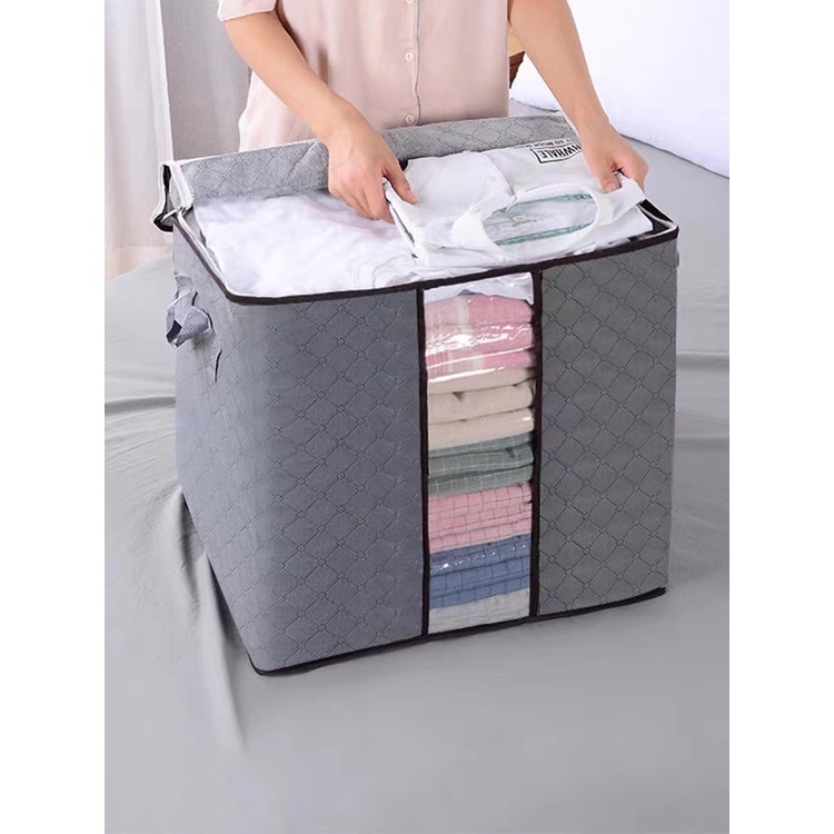 Foldable Clothes Pillow Blanket Closet Underbed Storage Bag Organizer ...