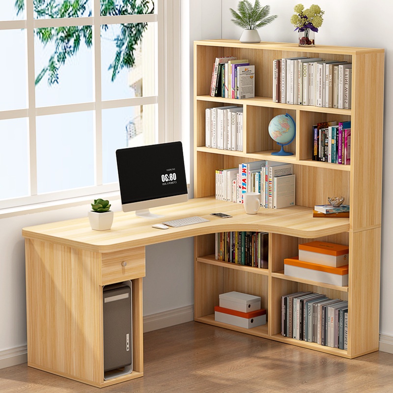 Computer Desktop Desk Desk Bookcase Integrated Student Bedroom Simple