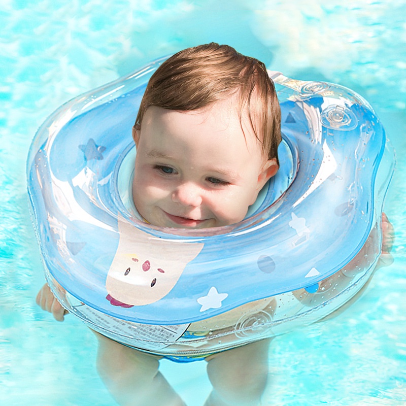 Baby swimming ring neck ring newborn baby neck ring adjustable Shopee