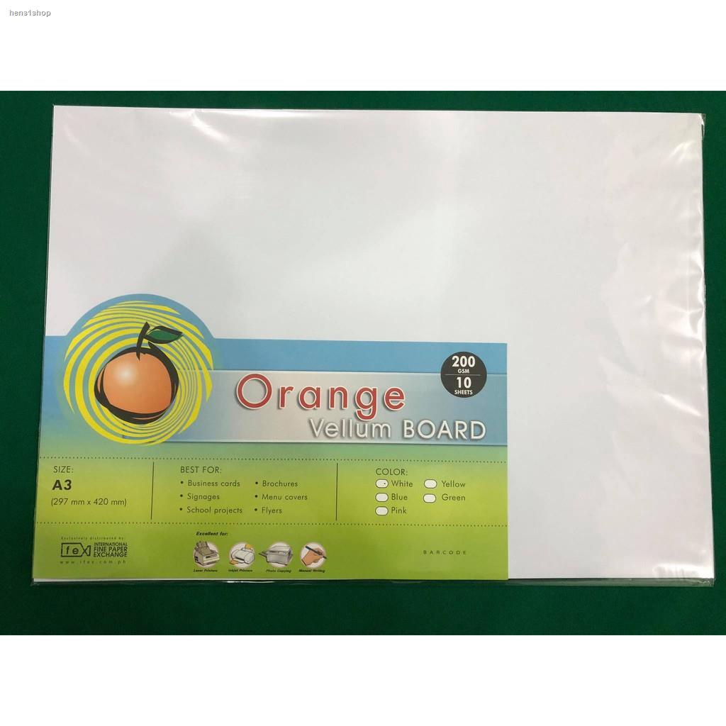 ORANGE Vellum Board Shopee Philippines