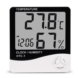 HTC-1 Digital LCD Indoor Hygrometer Room Thermometer Desktop Wall Mounted  Meter