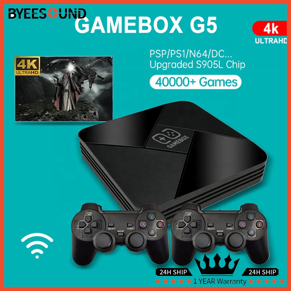 2in1 4K HD Video Game Console 10000 Retro Classic Game Family Computer ...