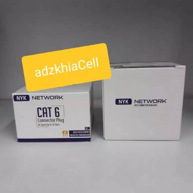 Rj45 Connector NYK Cat6 Jack Connector RJ 45 CAT 6 contains 50 pcs ...