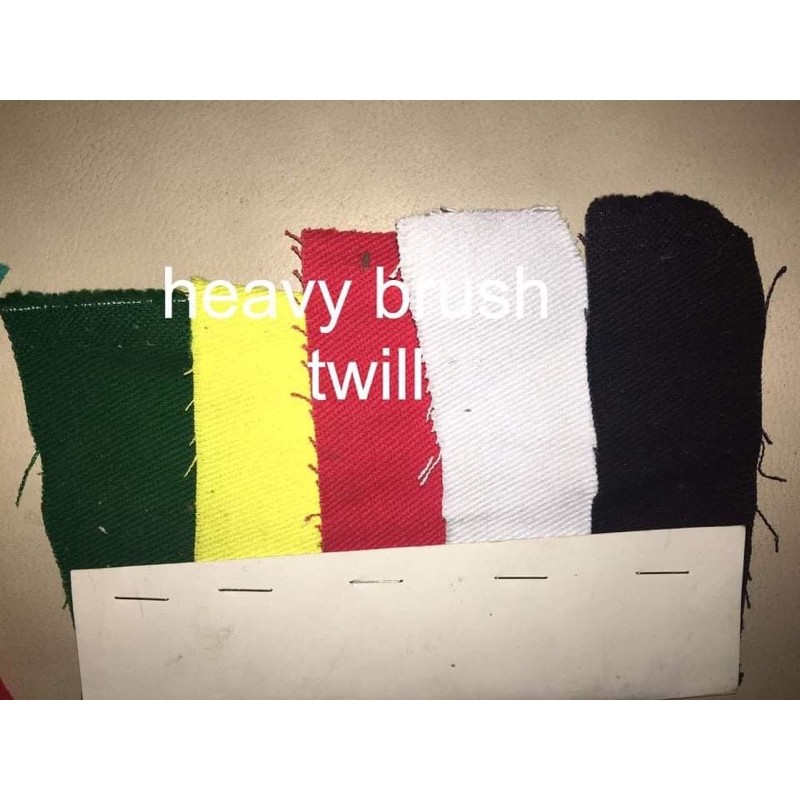 Brush Twill Heavy Cotton Brush Twill thicker cotton twill black white