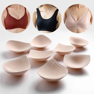 1 Pair Women Mini Invisible Foam Bra Pad for Bikini and Swimsuits Chest Cups  Inserts Push Up Sponge Chest Padding