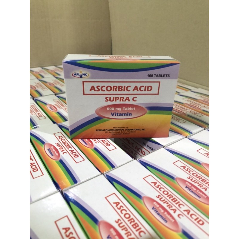 Vitamin C Ascorbic acid (Supra c / ENOCEE ) 500mg tab 100pcs per box