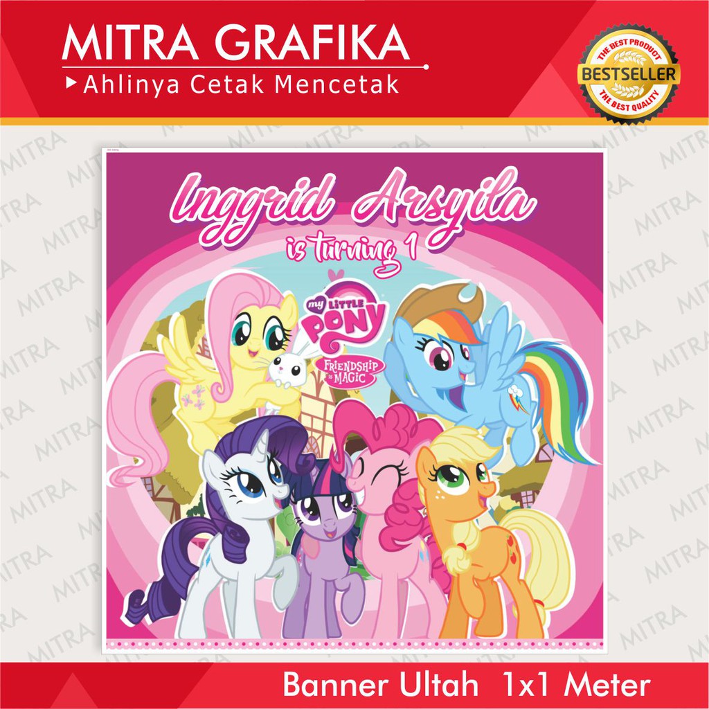 Birthday Backdrop/Background Wallpapper/Little Pony Theme Birthday ...
