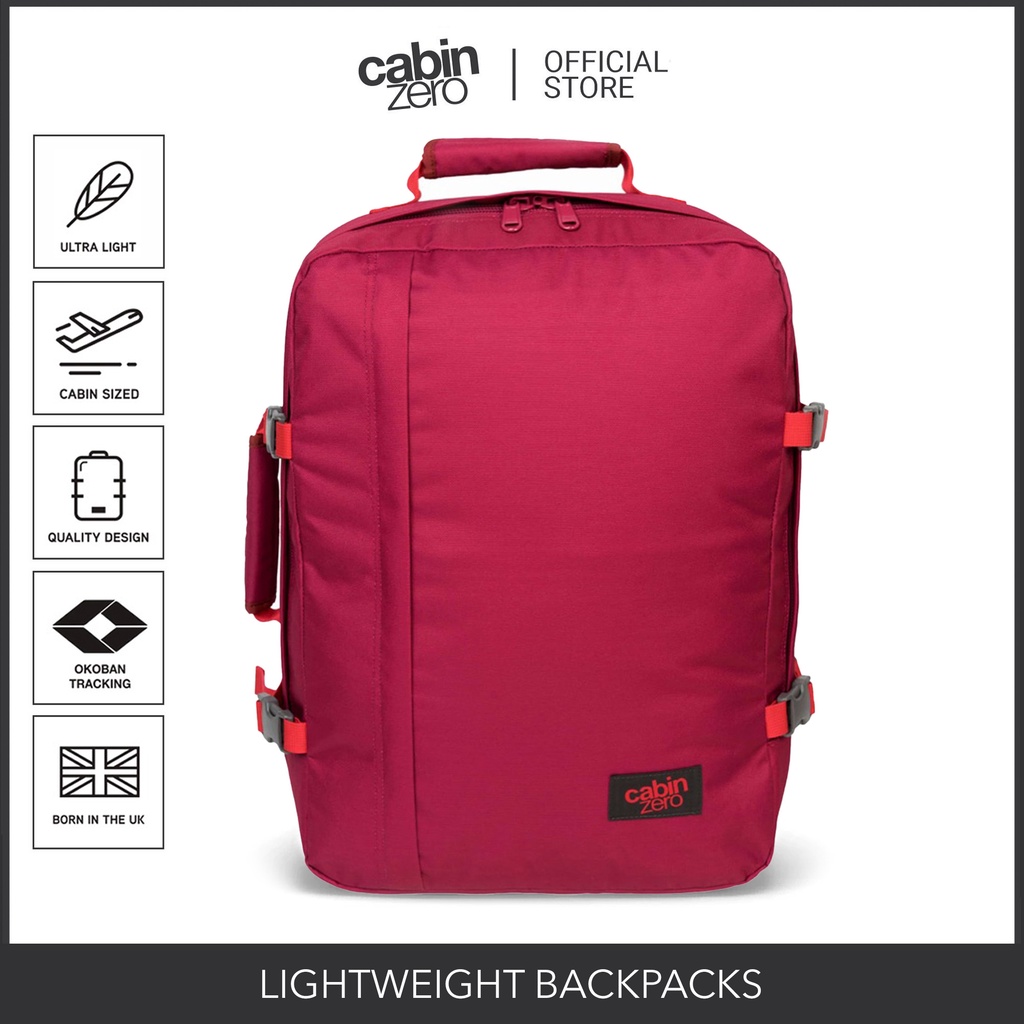 CabinZero Classic 44L Backpack Hand Carry Luggage Travel Bag Shopee Philippines