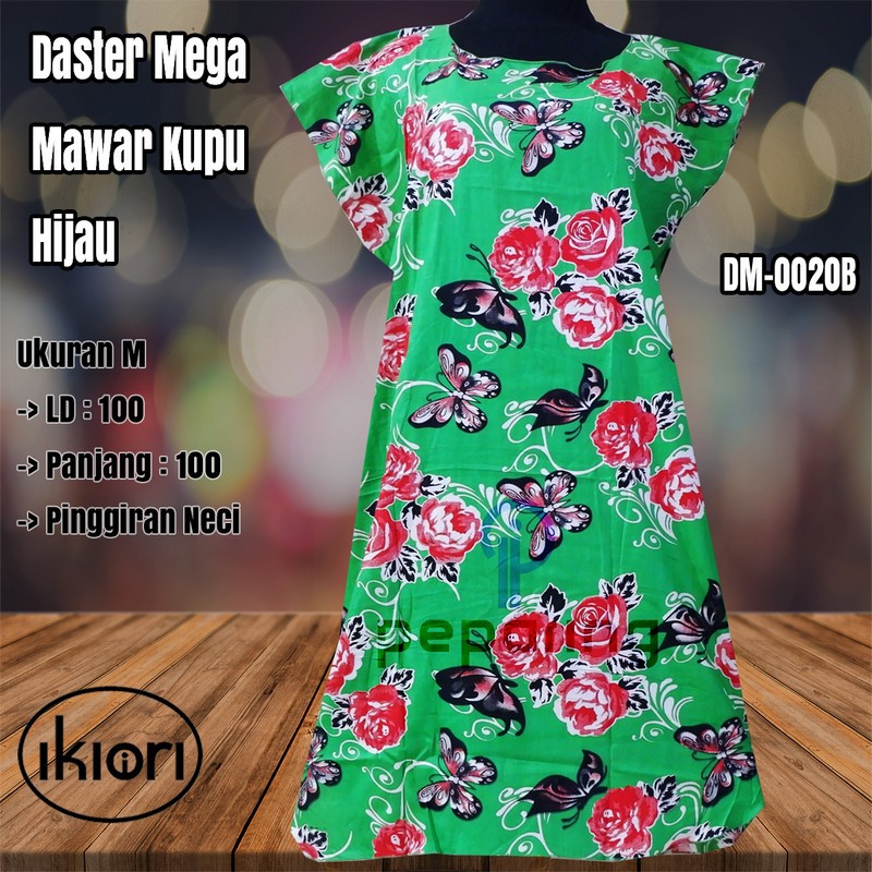 Dress Midi Young Mother And ABG Green Rose Motif | Negligee Bali Mega ...