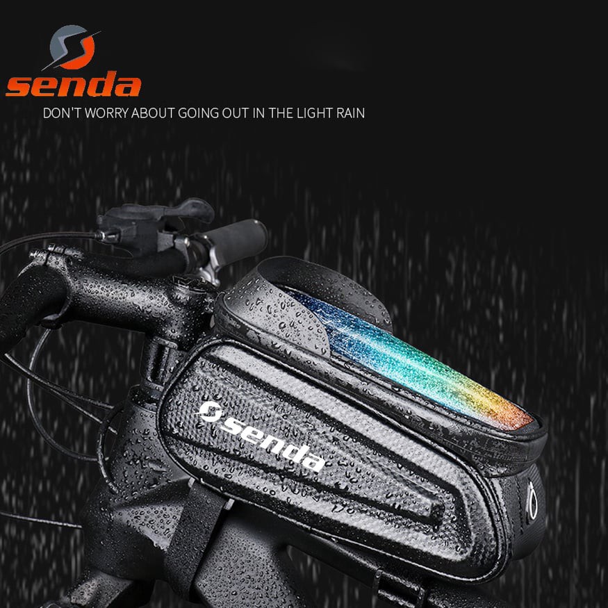 SENDA 1.5L Bicycle Saddle Bag Hard Shell Rainproof Bike Front axle Beam Bag Reflective Bag Shopee Philippines