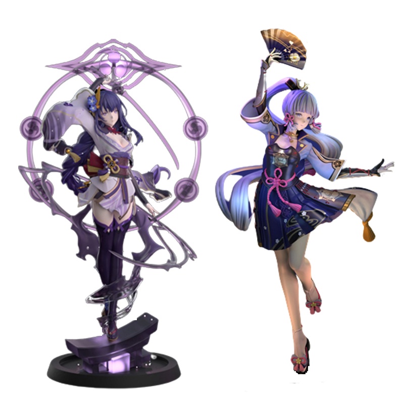 Genshin Impact Kamisato Ayaka Thor Raiden General Action Figures Anime ...
