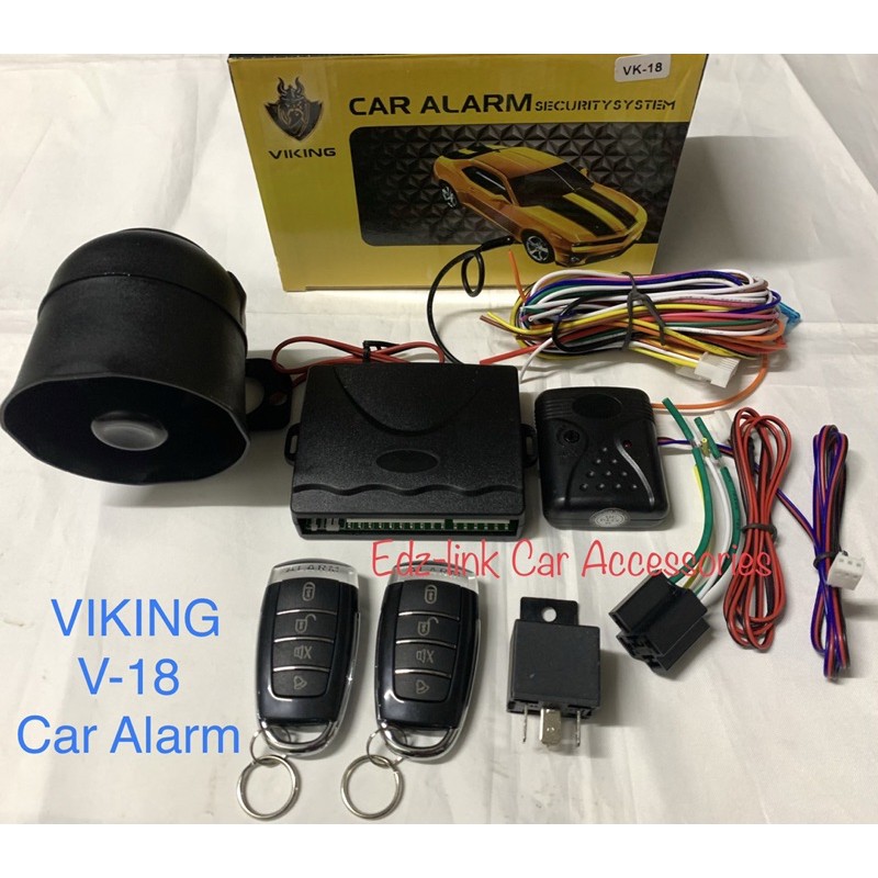 Viking VK18 Car Alarm System & Door Central Lock package Shopee