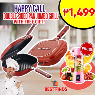 Happycall] Double Sided Pan Jumbo Grill Frying Pan (DHL / Free