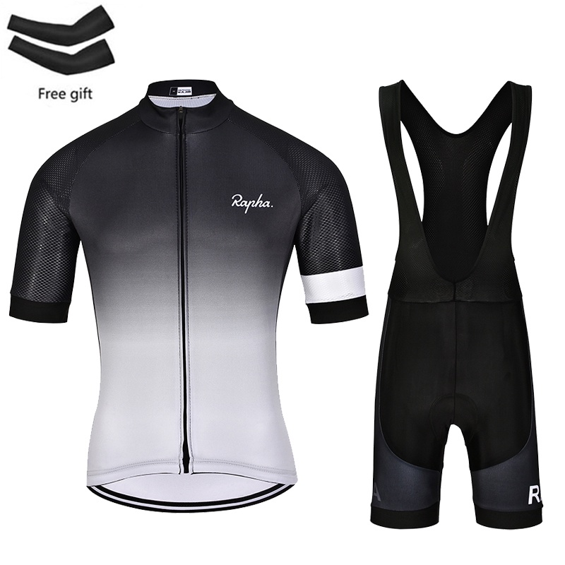 [Powerband] COD RAPHA Cycling jersey Set Black bike shirt cycling