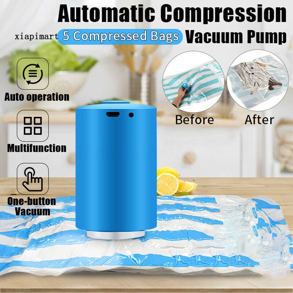 Portable vacuum shop sealer for clothes