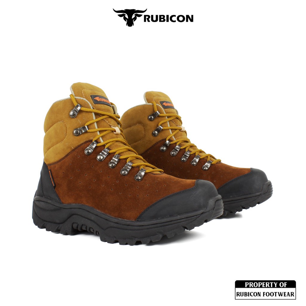 PRIA Original RUBICON Shoes / RUB TRACK VOLCANO HIGH BROWN BOOTS SAFETY ...