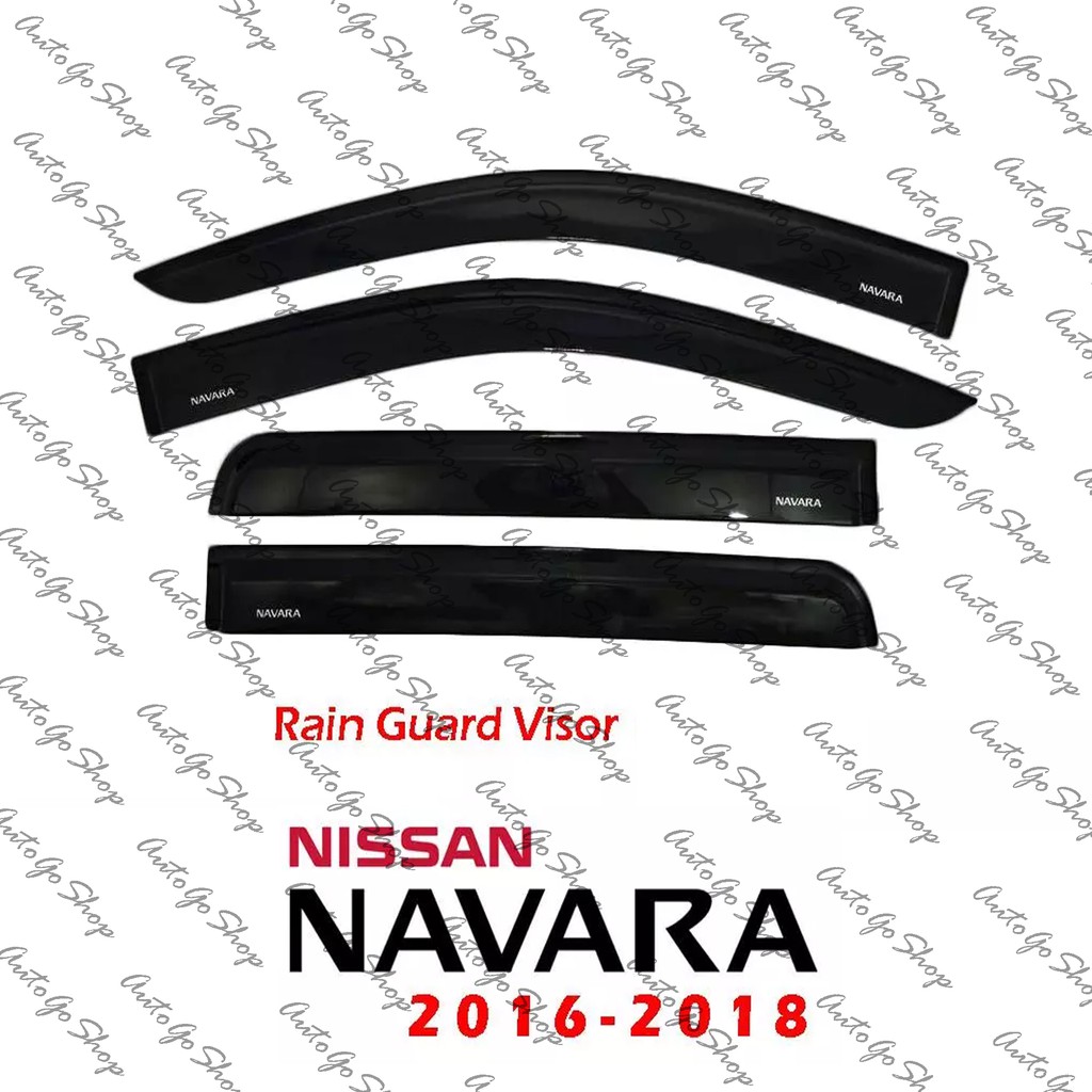Nissan Navara 2016-2019 OEM Type Rain Guard Window Visor (Made in ...