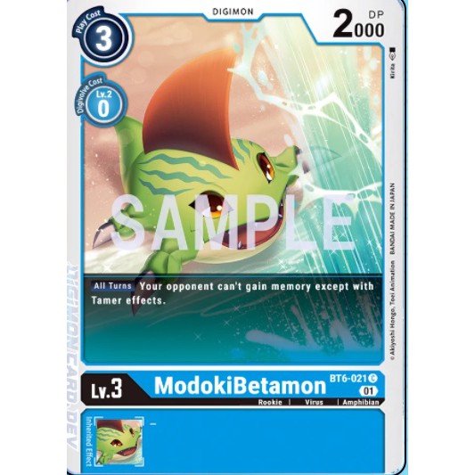 Digimon Card Game ModokiBetamon BT06-021 | Shopee Philippines