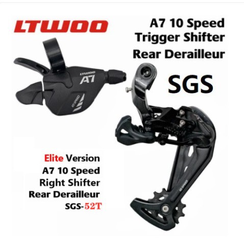 Ready stock LTWOO A7 Shifter Groupset Alivio RD Mtb 10 Speed