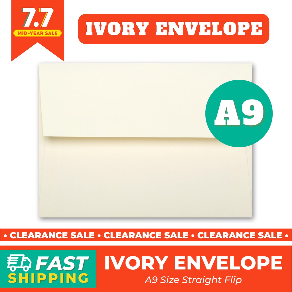 Ivory Envelope for Wedding A9 Size | Shopee Philippines