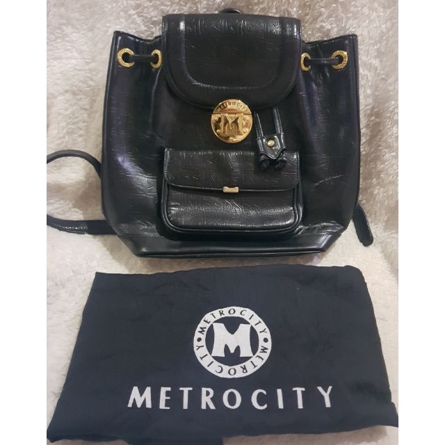 Metrocity Genuine Leather Handbag, Pre-Loved