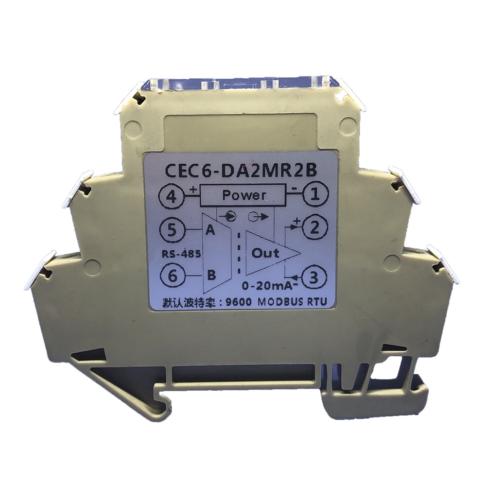 Isolated RS485 serial communication to 4-20mA/0-10V analog output DA ...