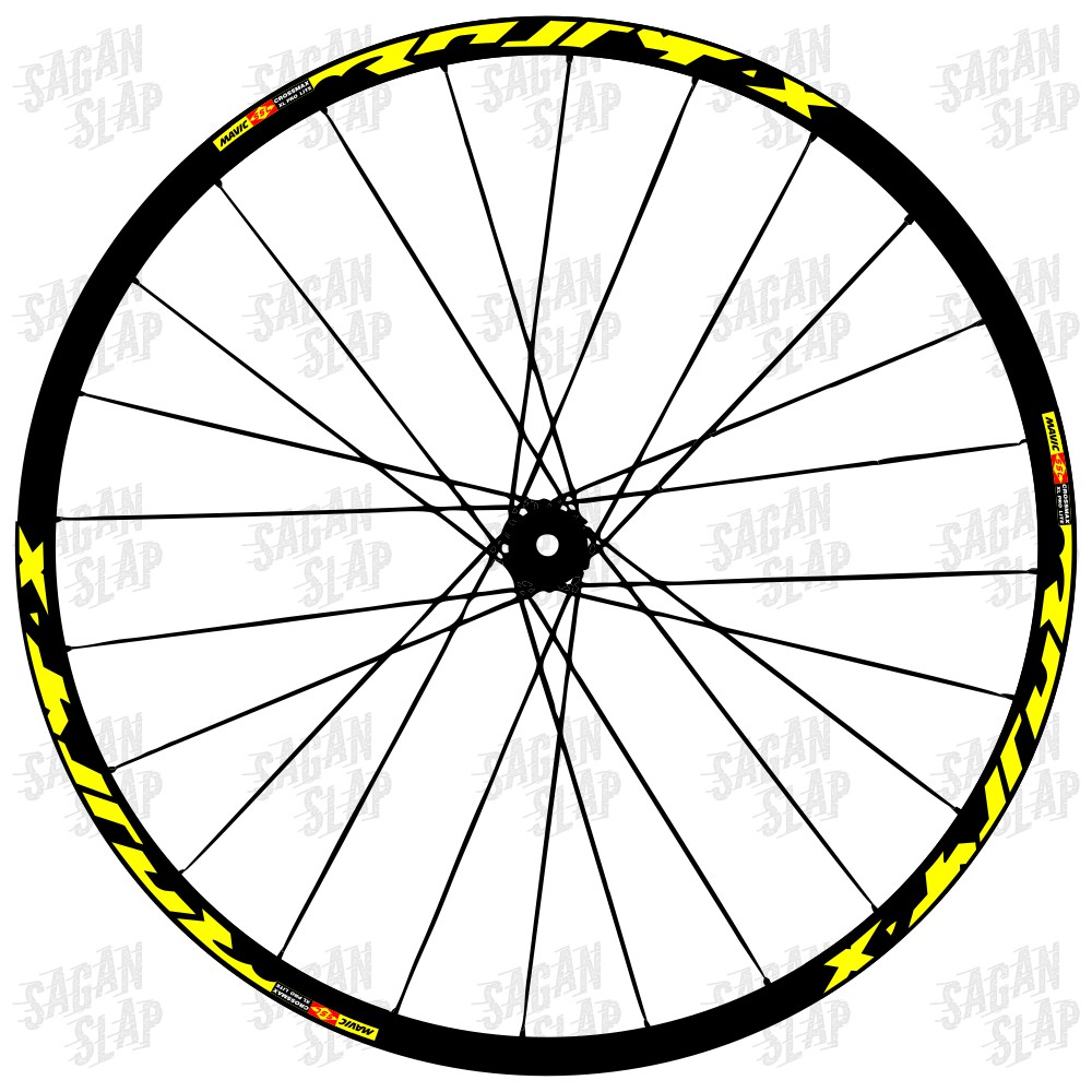 MAVIC CROSSMAX xL PRO LITE Sticker Width 2cm Decal rim mtb downhill ...