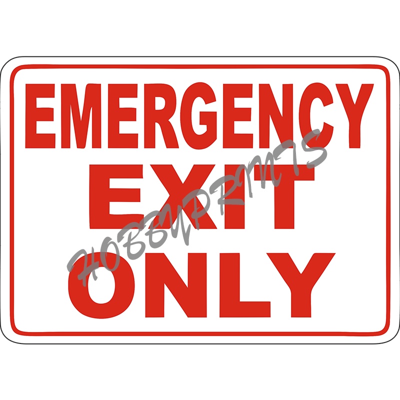 Emergency Exit Signage Laminated SIgn | Shopee Philippines