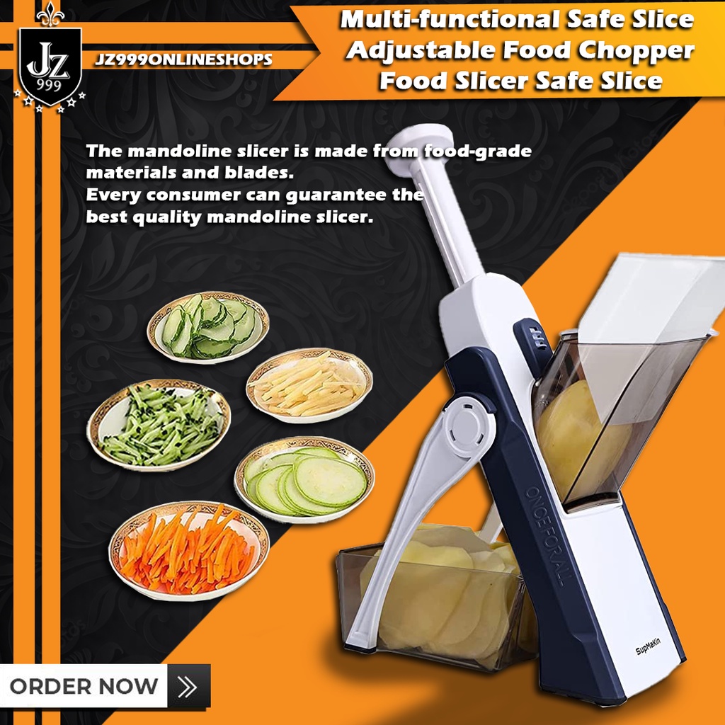 Multi-functional Safe Slice | Adjustable Food Chopper Food Slicer Safe ...