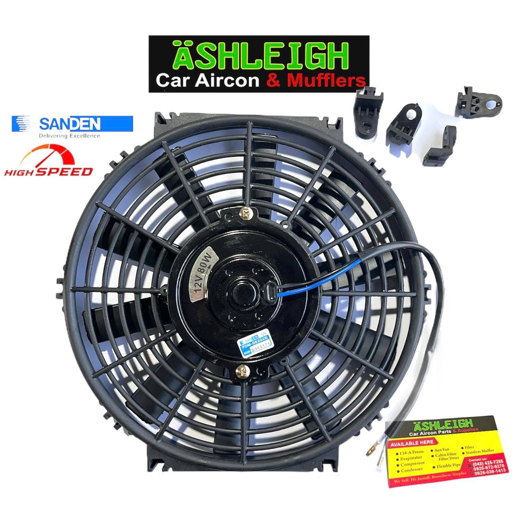 Aux fan Condenser Radiator 12 volts Car aircon parts highspeed Shopee