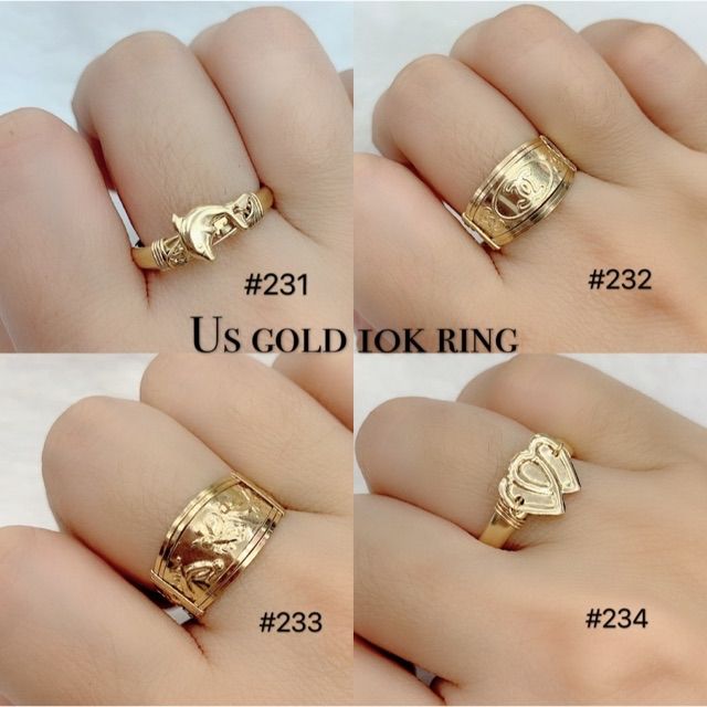 Us gold 10k ring with box | Shopee Philippines