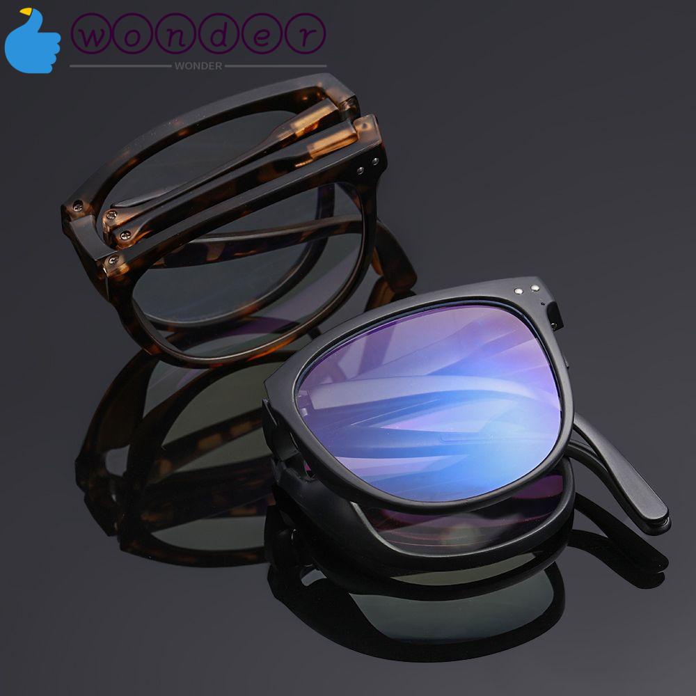 WONDERFUL Spring Hinge Reading Glasses Eyeglasses TR90 Frame Blue Light Blocking Ultralight