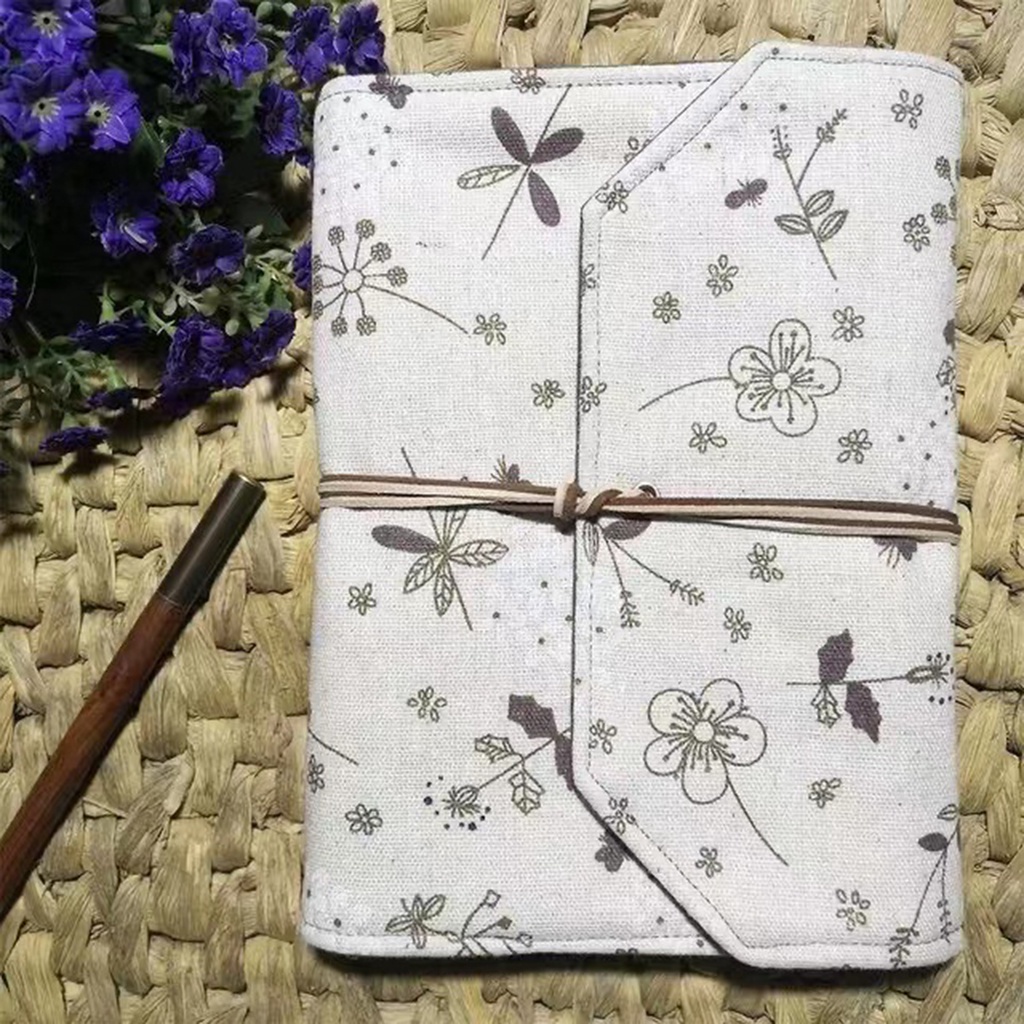 A6 A5 Cotton Note Books Loose Leaf Binder Notebook Diary Cover Artist