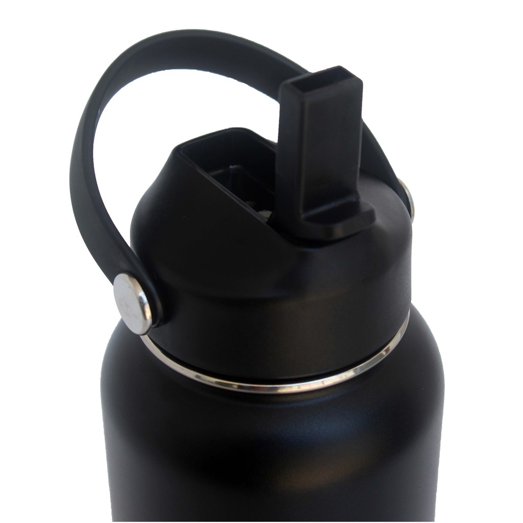 Hydr8 Straw Lid Black For Wide Mouth Insulated Water Bottle Tumbler ...