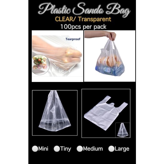 Plastic Sando Bag CLEAR 100pcs Shopee Philippines