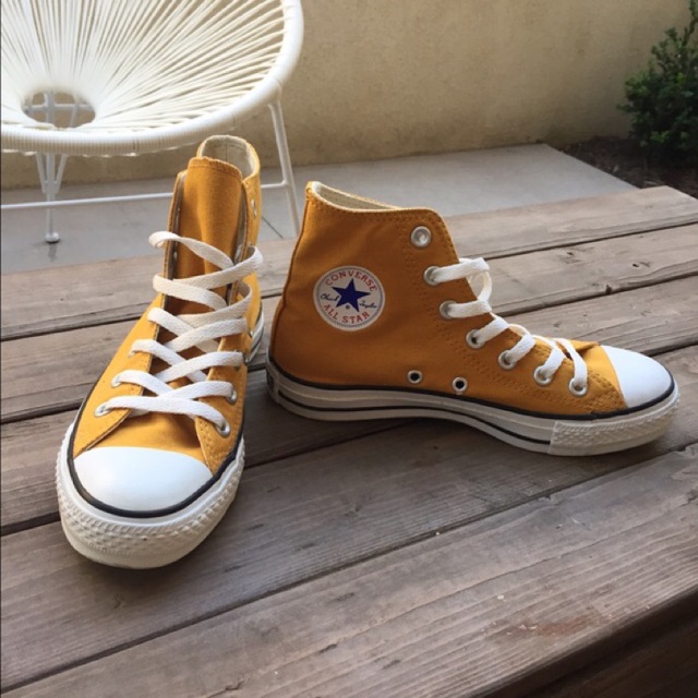 Yellow sale converse high