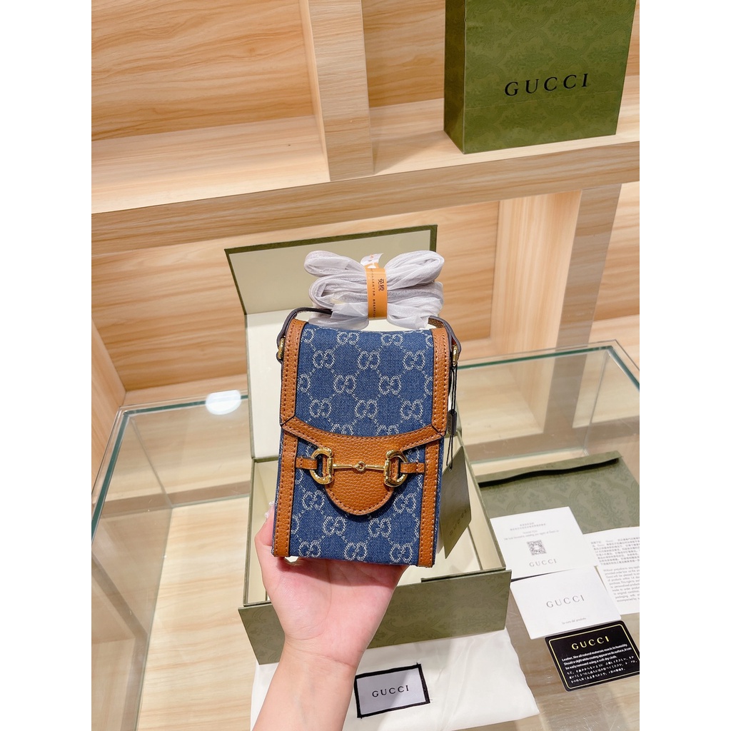 Original Gucci 1955 Horsebit Bags Box Phone Bags Shoulder Bags For Men And Women Bags